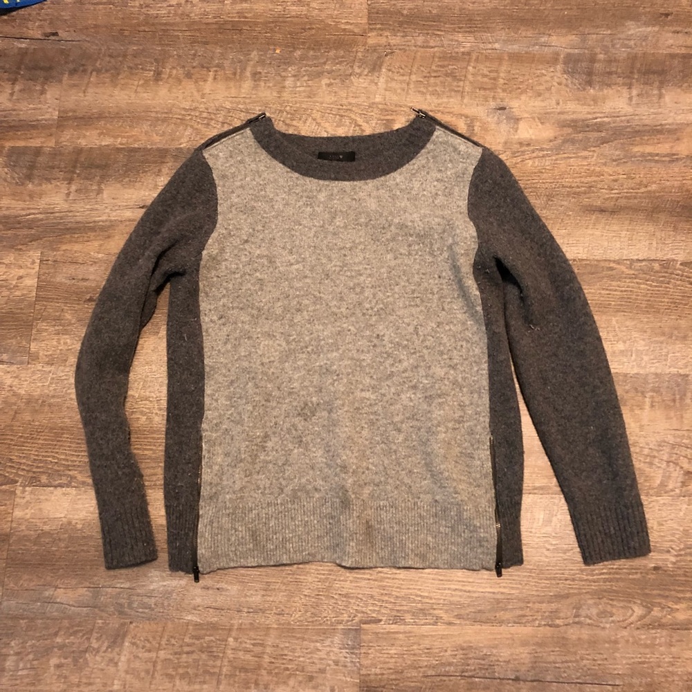 Grey J. Crew Pullover Wool Sweater